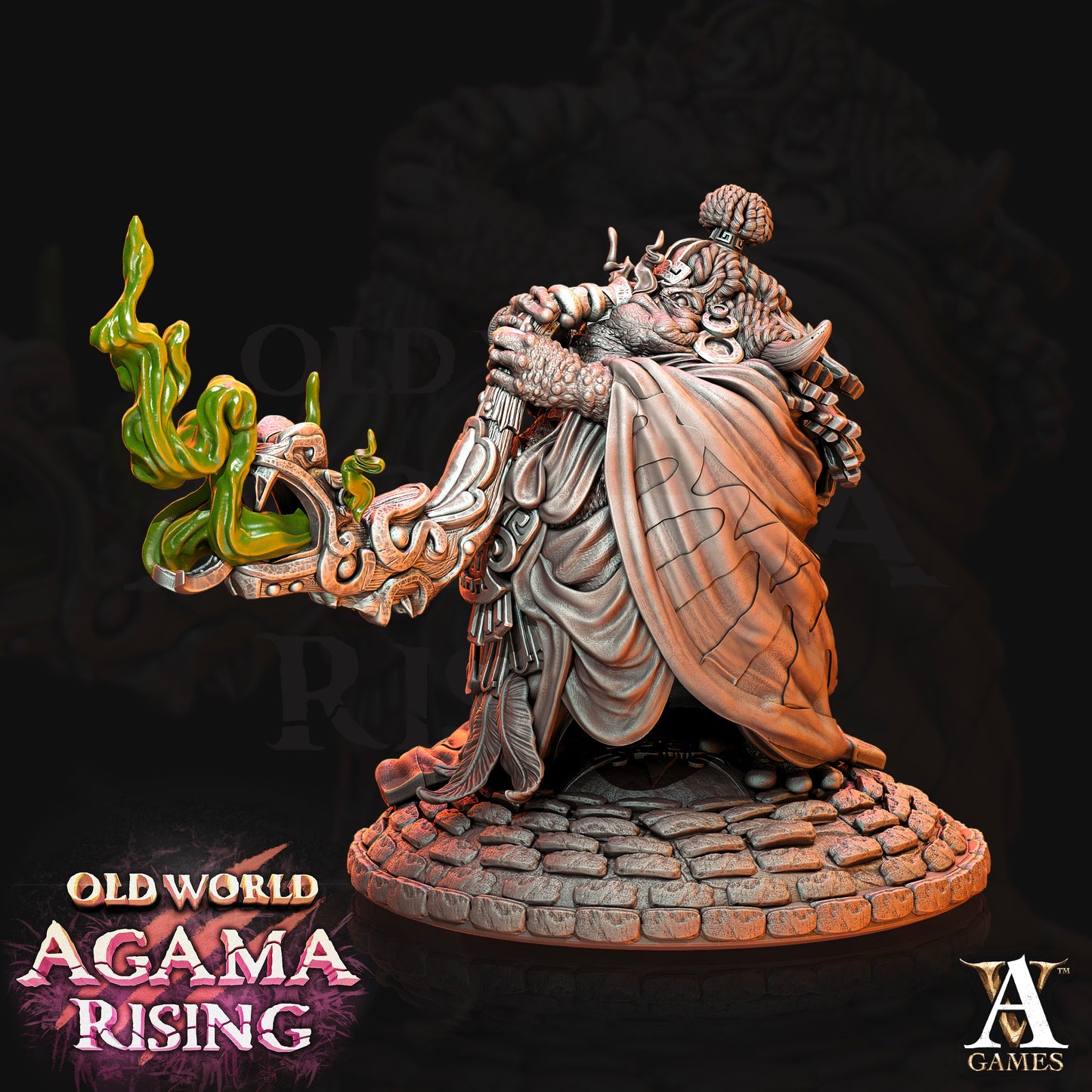 3D Printed Archvillain Games Acolytes of Ziskal Old World Agama Rising 28 32mm D&D - 3D Printing Boss 