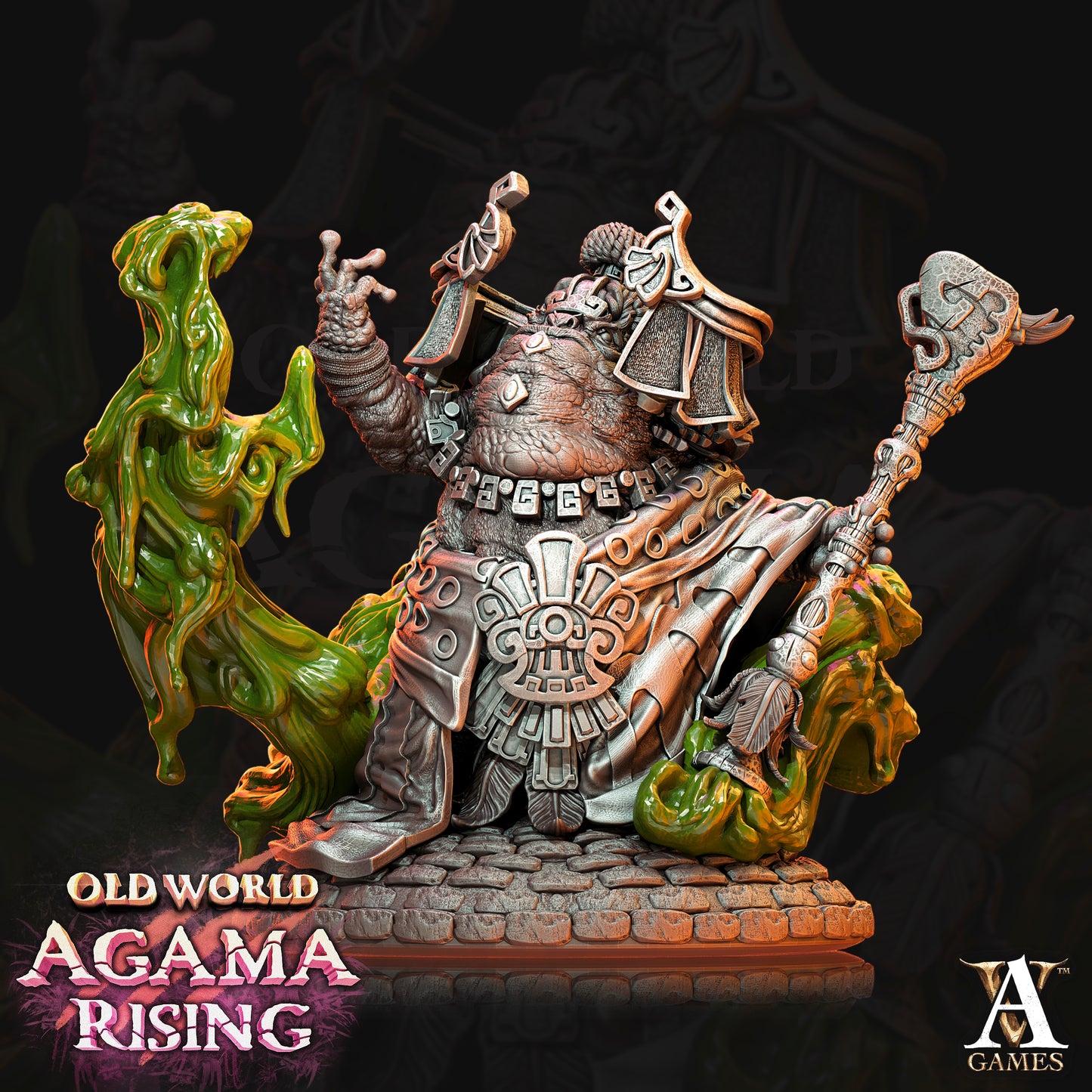 3D Printed Archvillain Games Acolytes of Ziskal Old World Agama Rising 28 32mm D&D - 3D Printing Boss 