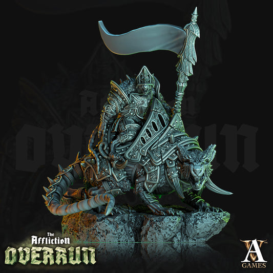 3D Printed Archvillain Games Affliction Overrun - Dire Rat Riders 28mm 32mm D&D - 3D Printing Boss 