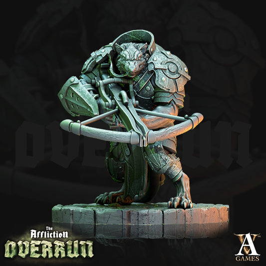 3D Printed Archvillain Games Affliction Overrun - Rat Arbalesters 28mm 32mm D&D - 3D Printing Boss 