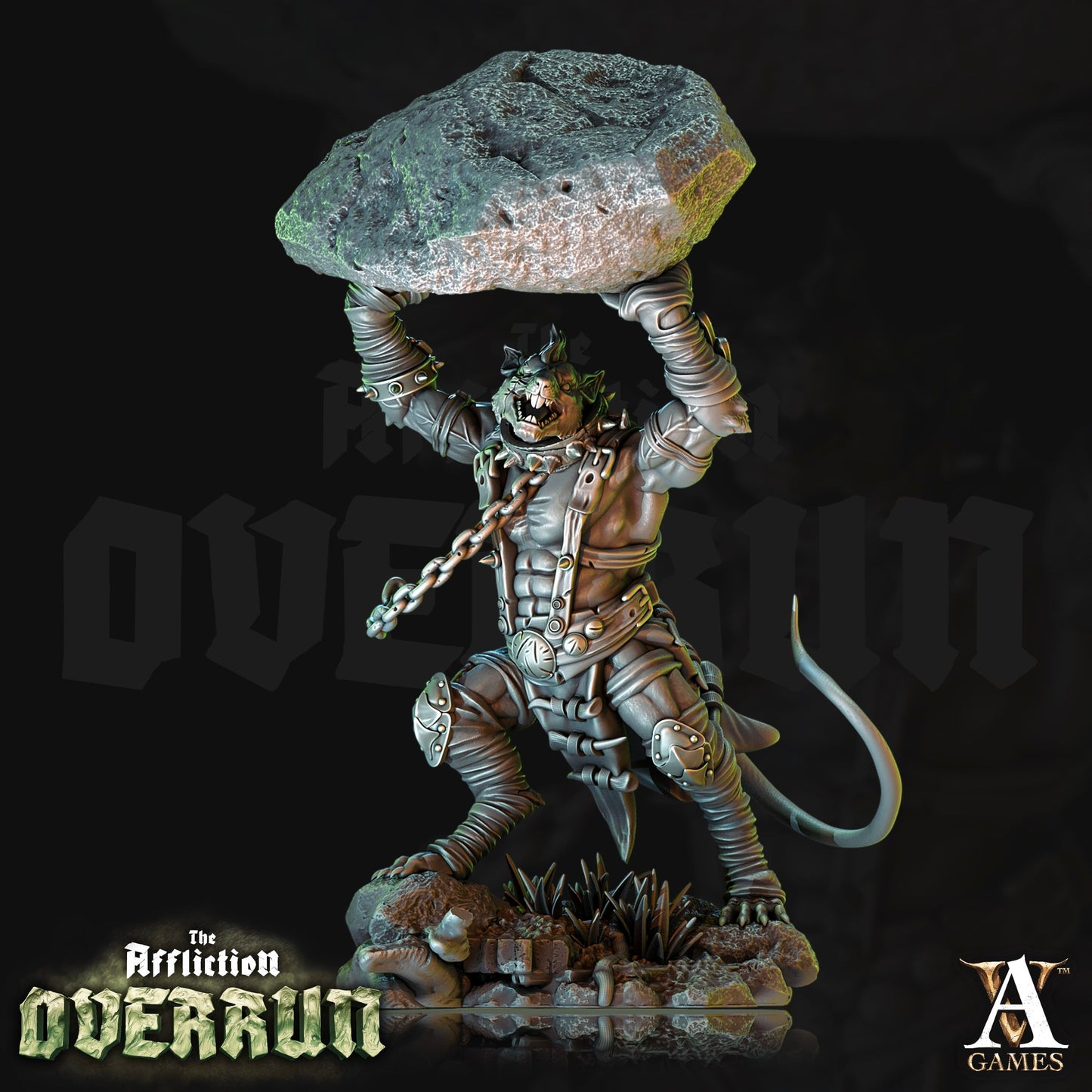 3D Printed Archvillain Games Affliction Overrun - Rat Reavers 28mm 32mm D&D - 3D Printing Boss 