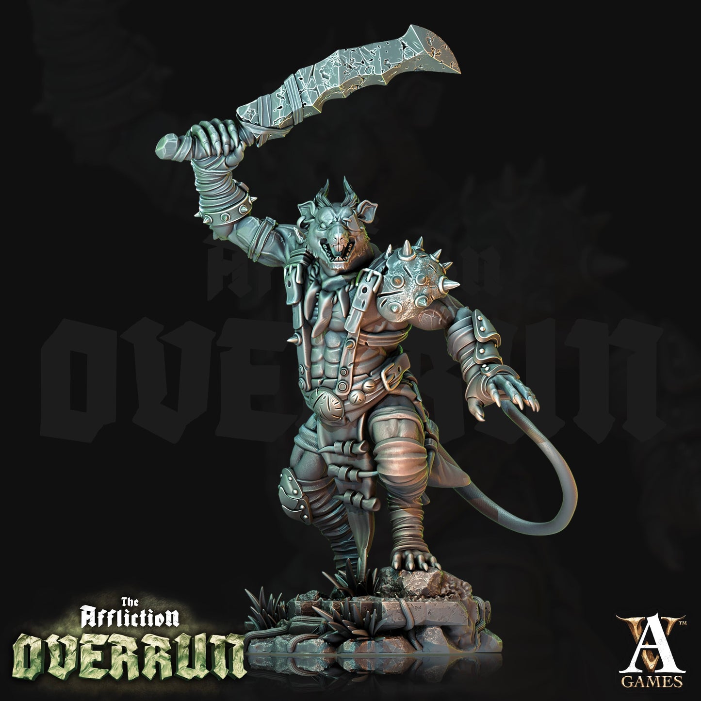3D Printed Archvillain Games Affliction Overrun - Rat Reavers 28mm 32mm D&D - 3D Printing Boss 