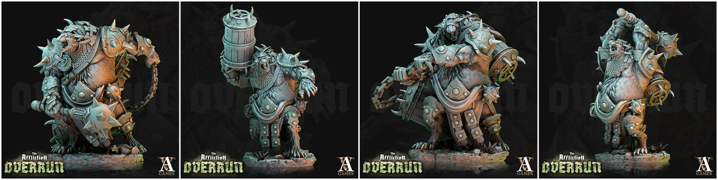 3D Printed Archvillain Games Affliction Overrun - Rat Saboteurs 28mm 32mm D&D - 3D Printing Boss 