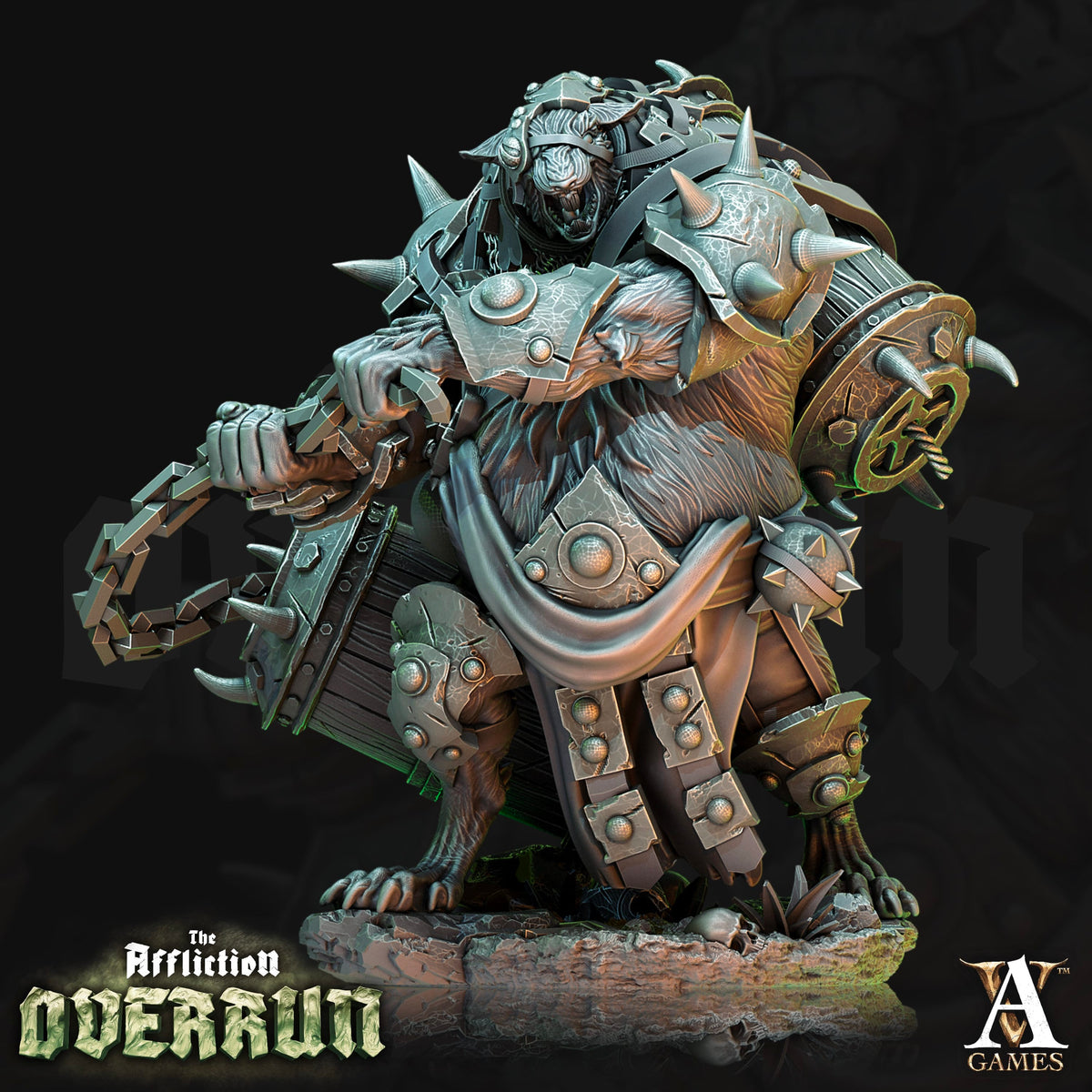 3D Printed Archvillain Games Affliction Overrun - Rat Saboteurs 28mm 32mm D&D - 3D Printing Boss 