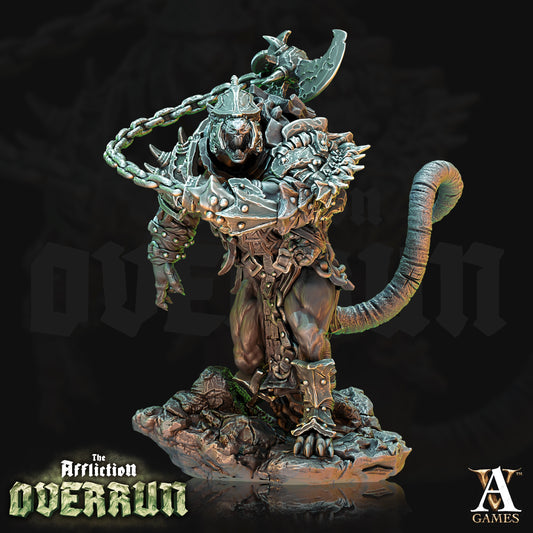 3D Printed Archvillain Games Affliction Overrun - Rat Warmongers 28mm 32mm D&D - 3D Printing Boss 