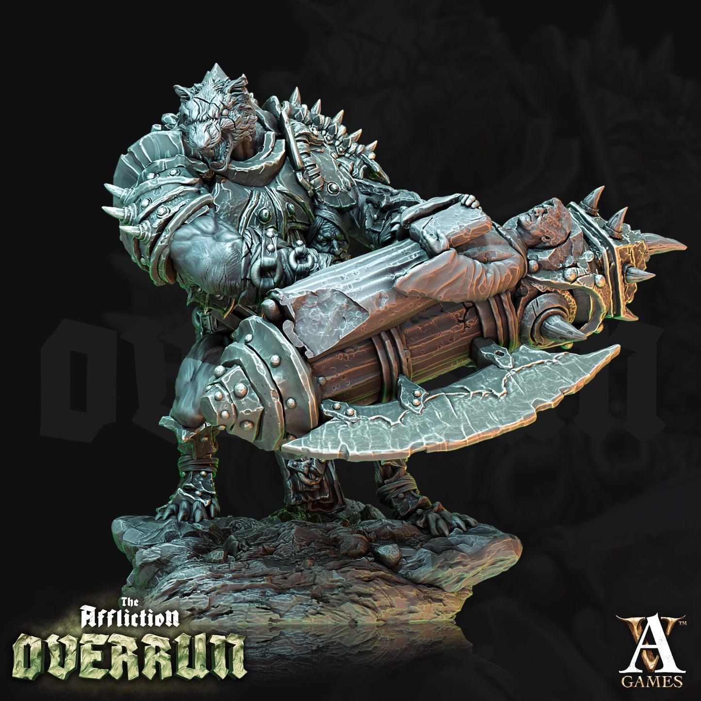 3D Printed Archvillain Games Affliction Overrun - Rat Warmongers 28mm 32mm D&D - 3D Printing Boss 