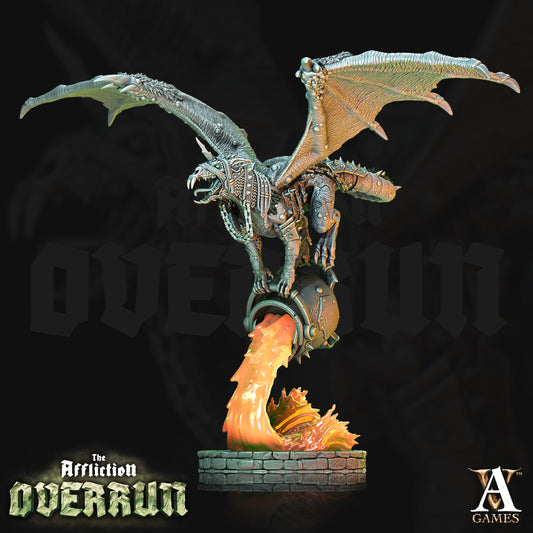 3D Printed Archvillain Games Affliction Overrun - Snut Rat Dragon 28mm 32mm D&D - 3D Printing Boss 