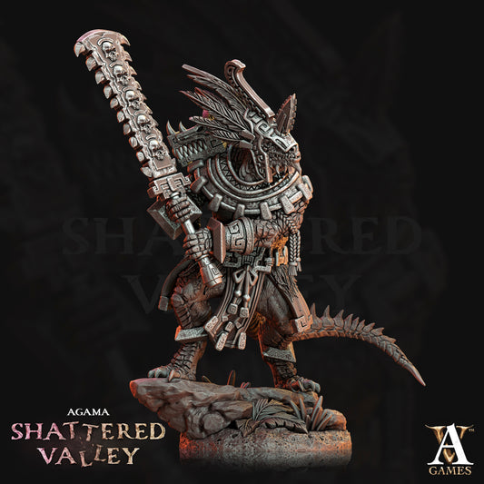3D Printed Archvillain Games Agama Shattered Valley - Agama Aztical 28mm 32mm D&D - 3D Printing Boss 