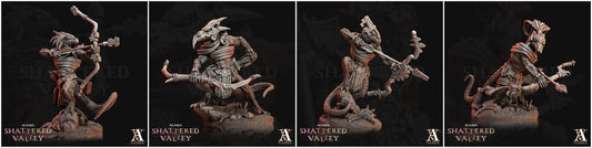 3D Printed Archvillain Games Agama Shattered Valley - Agama Jungle Scouts 28mm 32mm D&D - 3D Printing Boss 