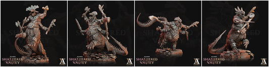 3D Printed Archvillain Games Agama Shattered Valley - Agama Telcoans 28mm 32mm D&D - 3D Printing Boss 