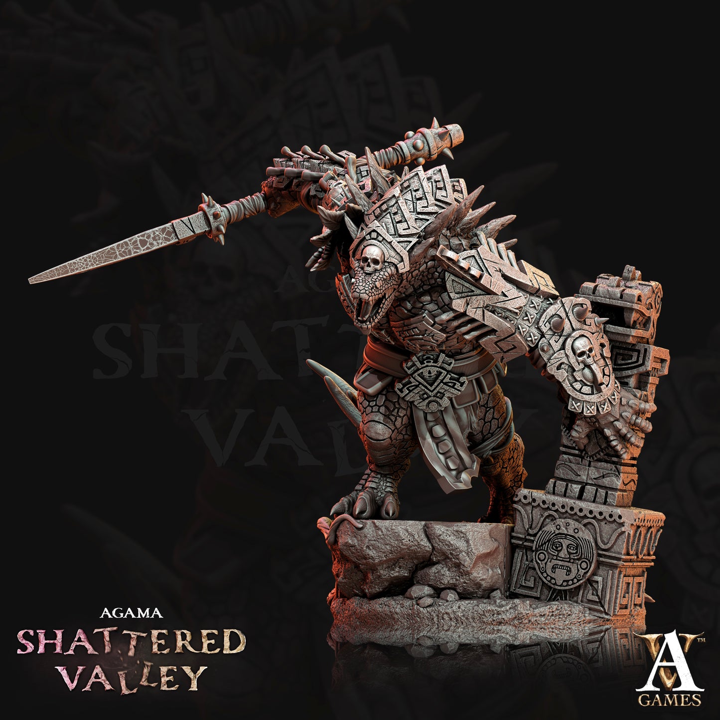 3D Printed Archvillain Games Agama Shattered Valley - Agama Vanquishers 28mm 32mm D&D - 3D Printing Boss 
