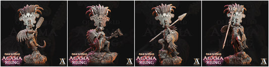 3D Printed Archvillain Games Agama Sundancers Old World Agama Rising 28 32mm D&D - 3D Printing Boss 