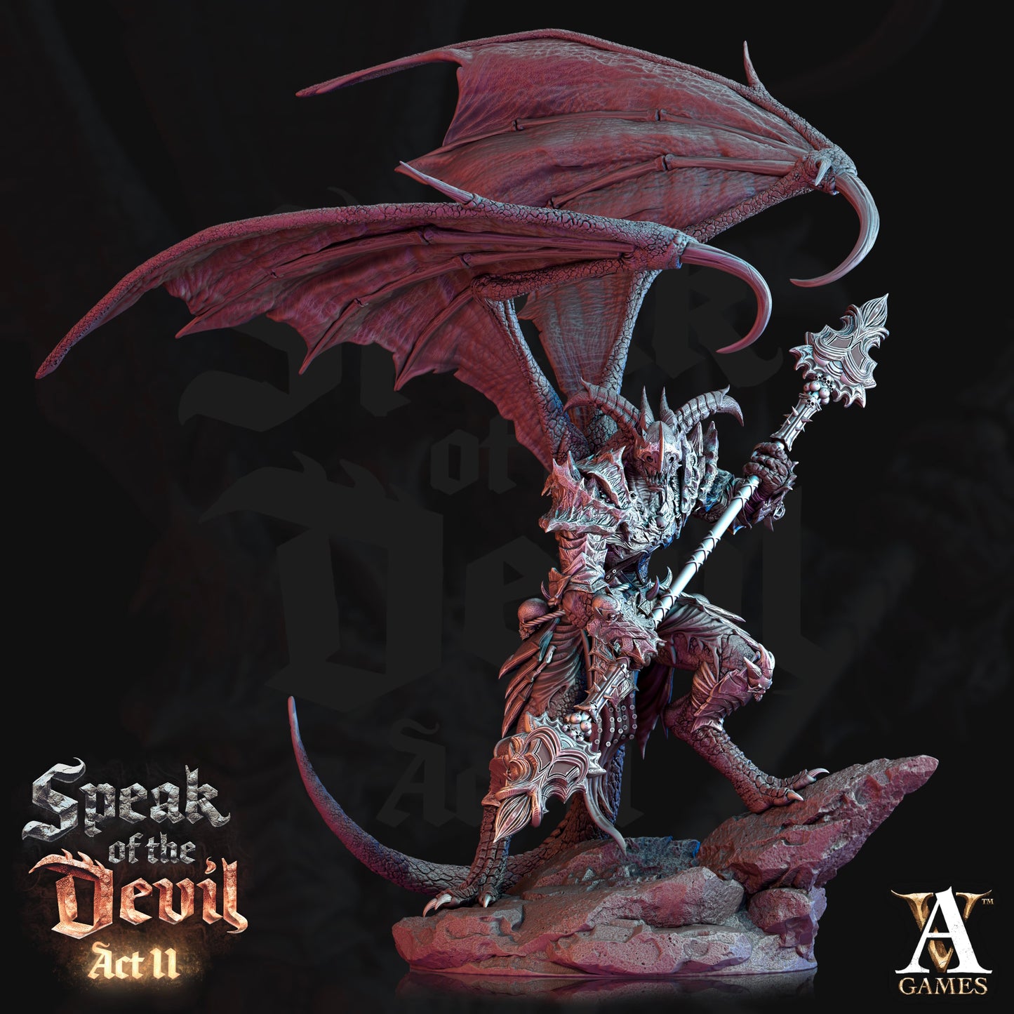 3D Printed Archvillain Games Agonite Devil Speak of the Devil Act II 28 32mm D&D - 3D Printing Boss 