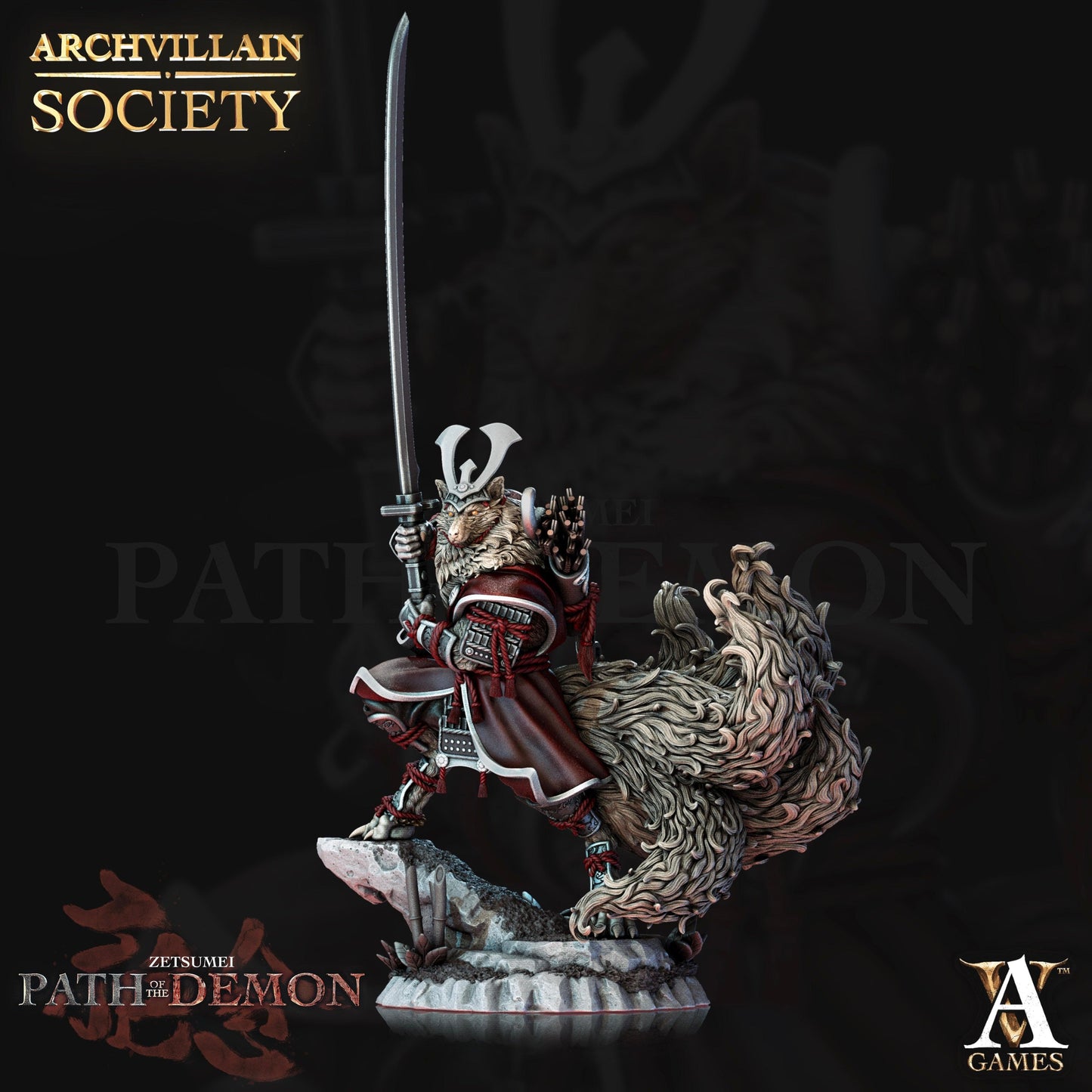 3D Printed Archvillain Games Akane Society Vol. XXI  28 32mm D&D - 3D Printing Boss 