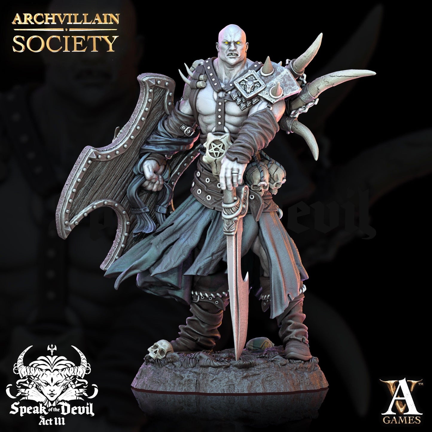 3D Printed Archvillain Games Alaric Voidblade Archvillain Society Vol. XXV 28 32mm D&D - 3D Printing Boss 