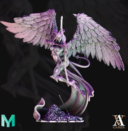 3D Printed Archvillain Games - Amora The Debased Avatar of Cupid of Cupid 28mm 32mm D&D - 3D Printing Boss 