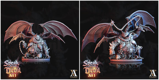 3D Printed Archvillain Games Anixorian Devil Speak of the Devil Act I 28 32mm D&D - 3D Printing Boss 