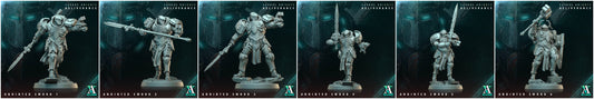 3D Printed Archvillain Games Anointed Swords Sacral Knights Deliverance 28 32mm D&D - 3D Printing Boss 