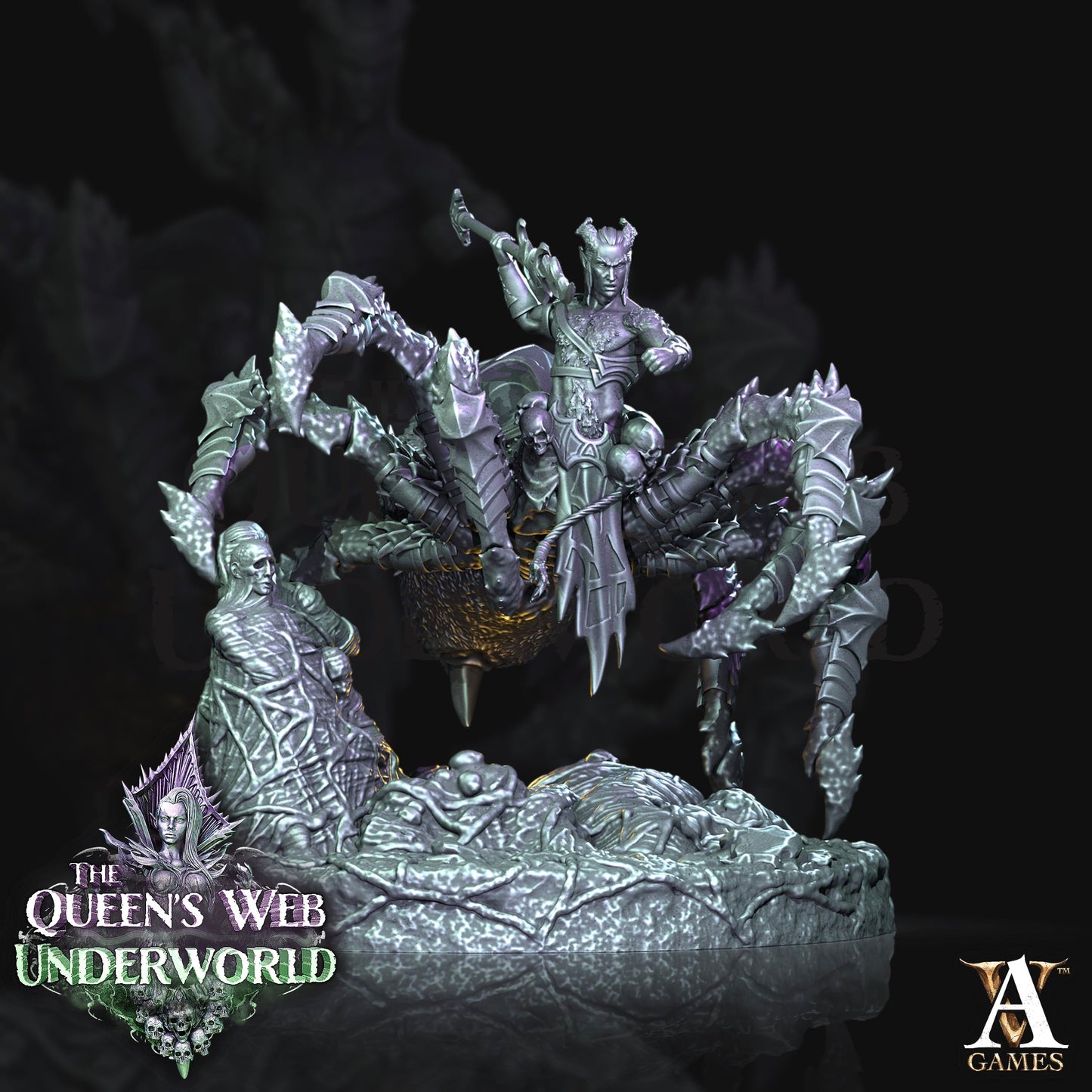 3D Printed Archvillain Games Arachnis The Queen's Web Underworld 28 32mm D&D - 3D Printing Boss 