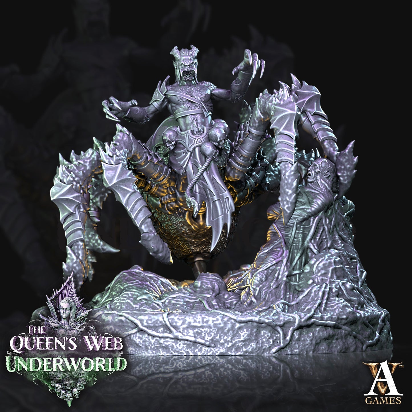 3D Printed Archvillain Games Arachnis The Queen's Web Underworld 28 32mm D&D - 3D Printing Boss 