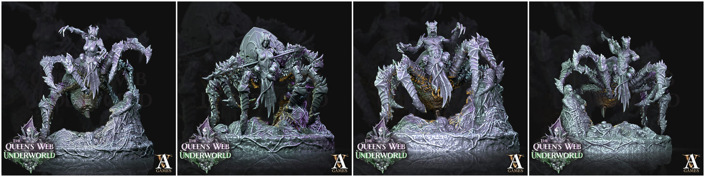 3D Printed Archvillain Games Arachnis The Queen's Web Underworld 28 32mm D&D - 3D Printing Boss 
