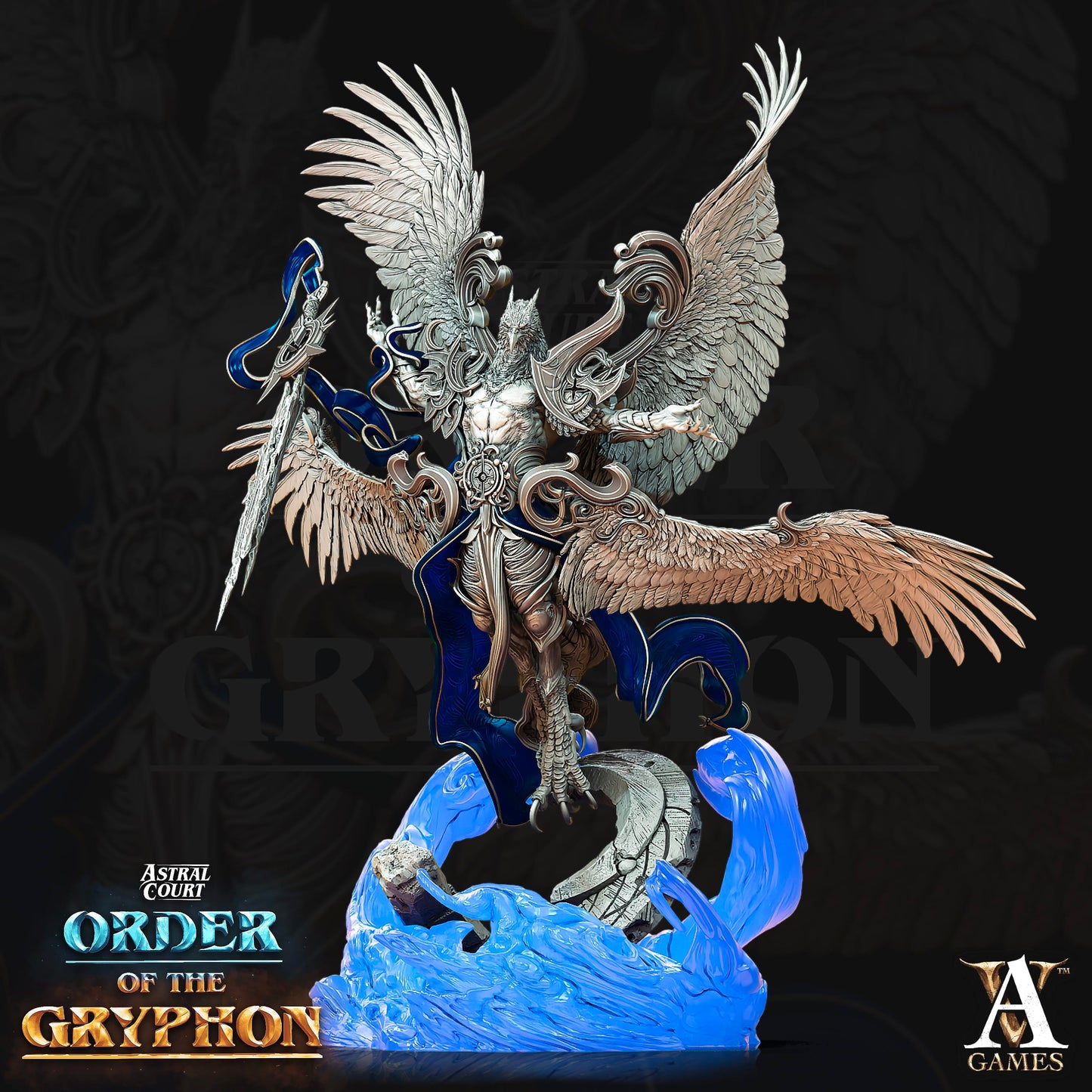 3D Printed Archvillain Games Aratiel the Golden Astral Court Order of the Gryphon 28 32mm D&D - 3D Printing Boss 