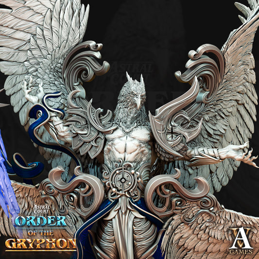 3D Printed Archvillain Games Aratiel the Golden Astral Court Order of the Gryphon 28 32mm D&D - 3D Printing Boss 