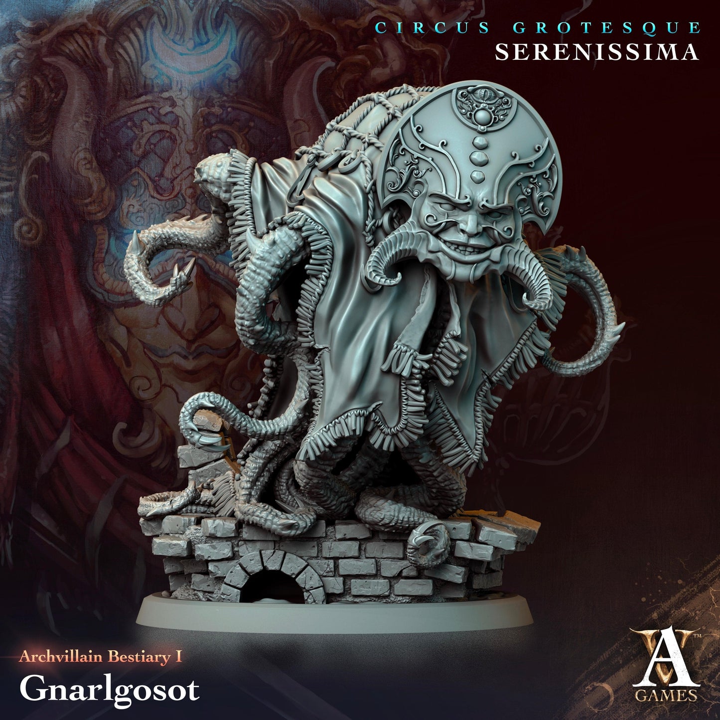 3D Printed Archvillain Games Archvillain Bestiary Vol. I Gnarlgosot 28 32mm D&D - 3D Printing Boss 