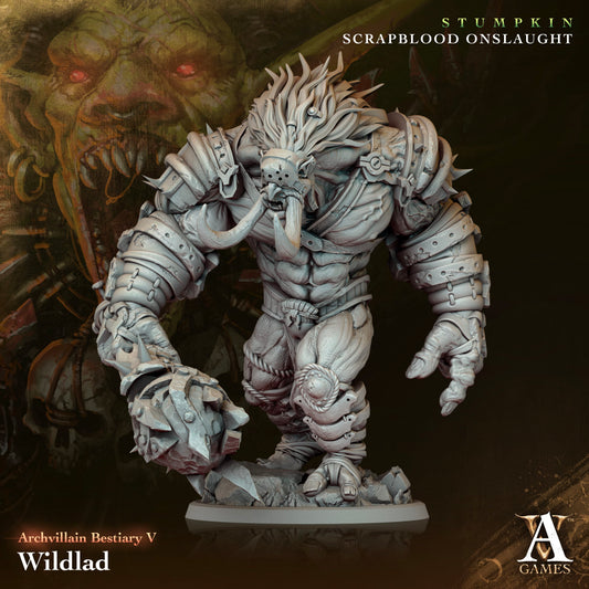 3D Printed Archvillain Games Archvillain Bestiary Vol. V - Wildlad 28mm 32mm D&D - 3D Printing Boss 