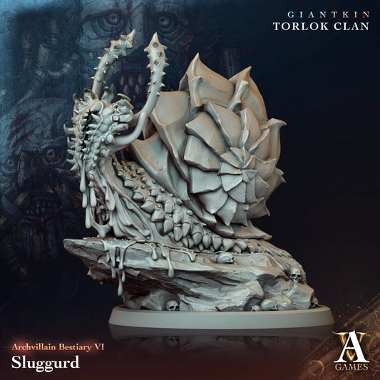 3D Printed Archvillain Games Archvillain Bestiary Vol. VI Sluggurd 28 32mm D&D - 3D Printing Boss 