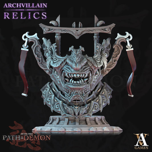 3D Printed Archvillain Games Archvillain Relics - Oni no Mao - 3D Printing Boss 