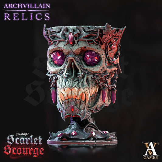 3D Printed Archvillain Games Archvillain Relics - Vampire Elder Skull 28mm 32mm D&D - 3D Printing Boss 
