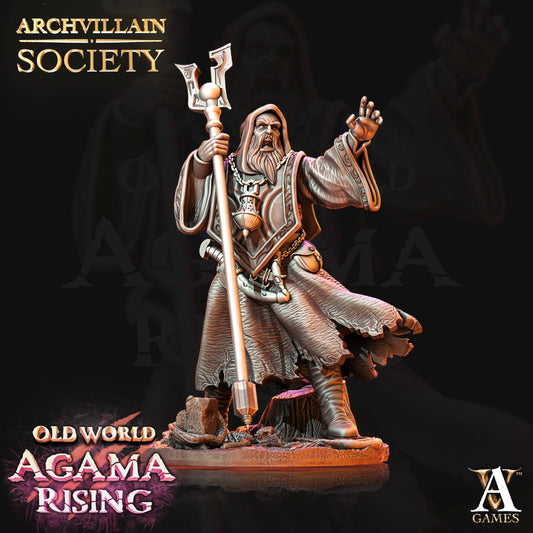 3D Printed Archvillain Games Archvillain Society Vol 2 Rupert - Mage Fanatic  28mm 32mm D&D - 3D Printing Boss 