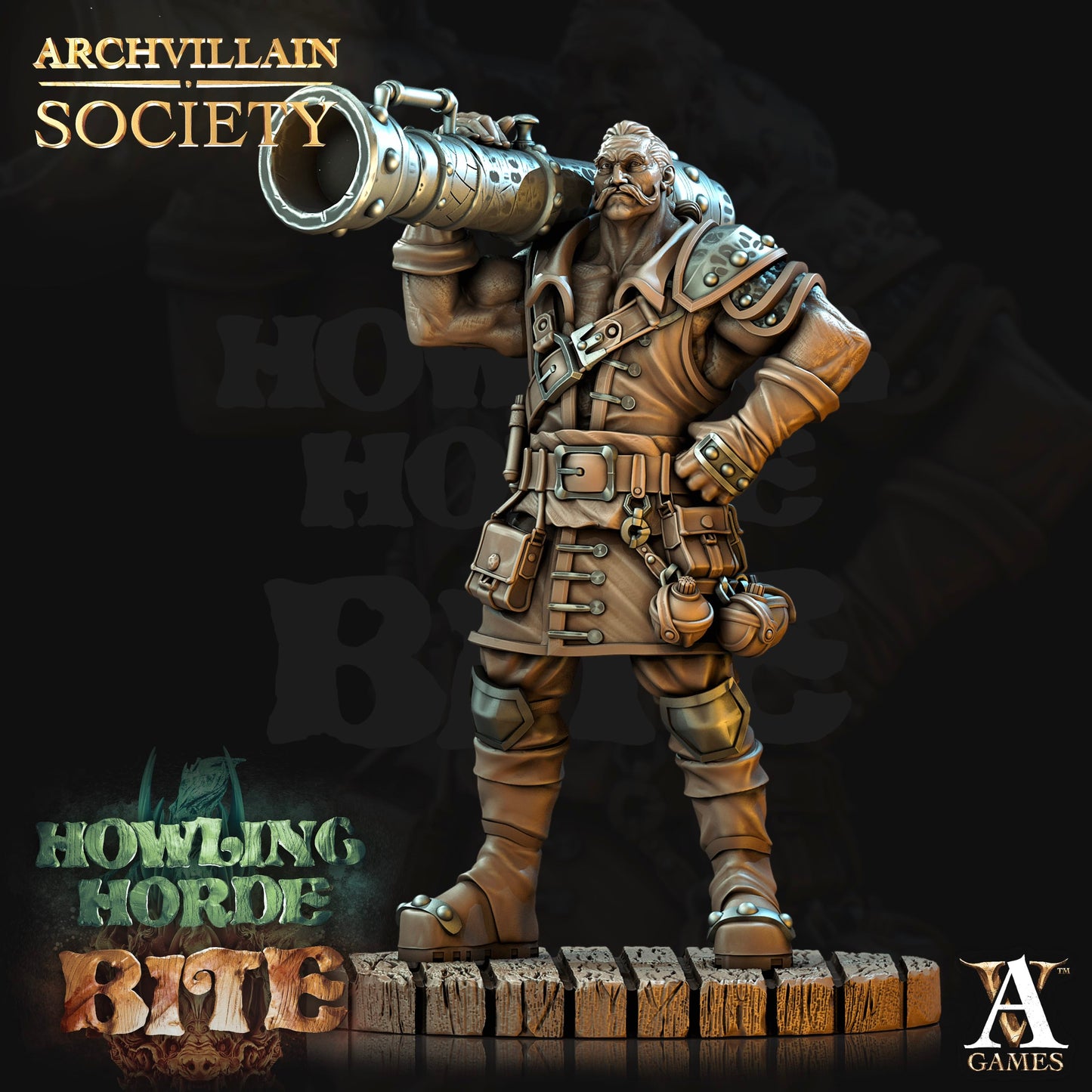 3D Printed Archvillain Games Archvillain Society Vol. V - Bayard Ironblast 28mm 32mm D&D - 3D Printing Boss 