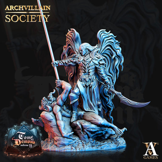 3D Printed Archvillain Games Archvillain Society Vol. VII - Alehdaymon the Avenger 28mm 32mm D&D - 3D Printing Boss 
