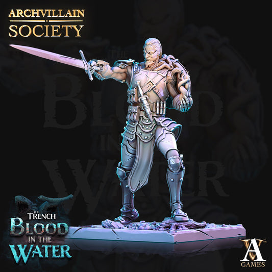 3D Printed Archvillain Games Archvillain Society Vol. VIIΙ - Lirent the Stricken 28mm 32mm D&D - 3D Printing Boss 