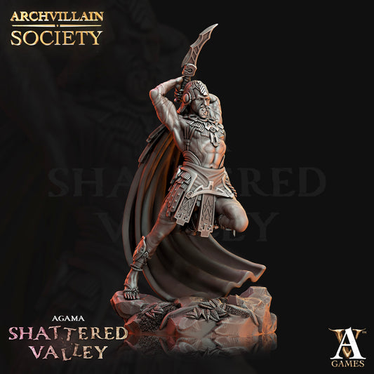 3D Printed Archvillain Games Archvillain Society Vol XIV Ochantu - Chiltak Doomsinger 28mm 32mm D&D - 3D Printing Boss 