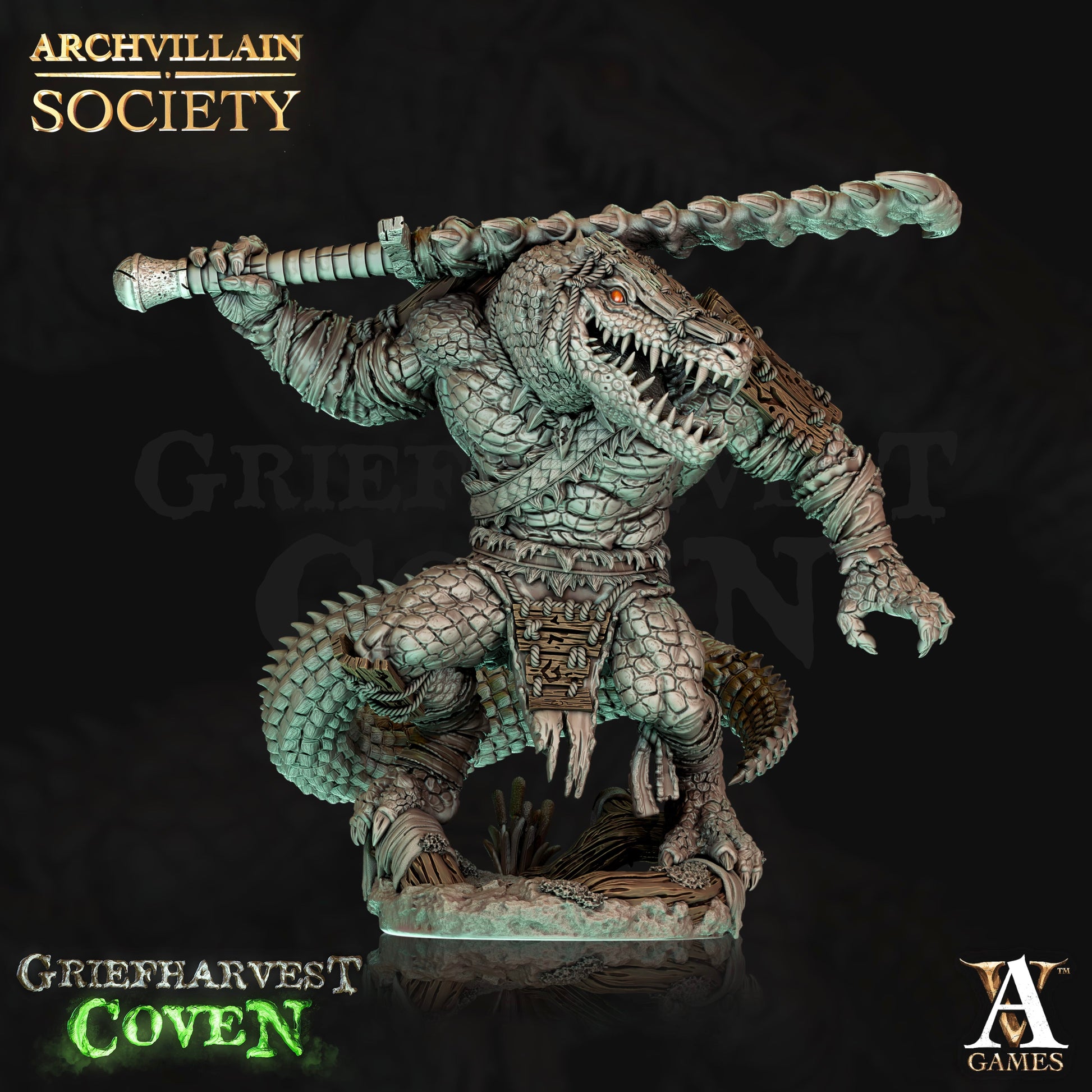 3D Printed Archvillain Games Archvillain Society Vol XV - Klobur Stobigul 28mm 32mm D&D - 3D Printing Boss 