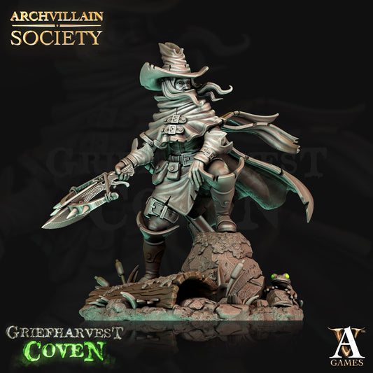 3D Printed Archvillain Games Archvillain Society Vol XV - The Mongoose Bog Hunter 28mm 32mm D&D - 3D Printing Boss 
