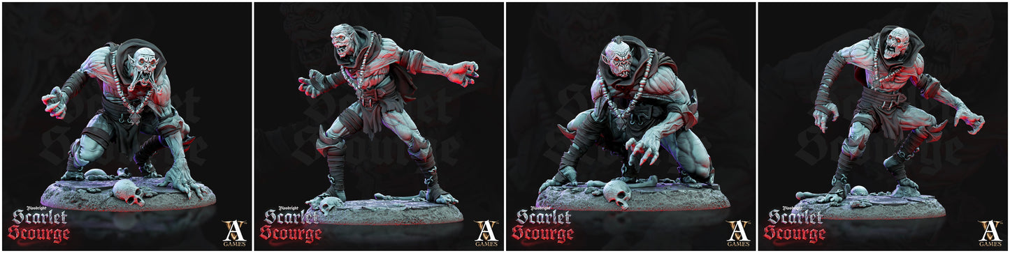3D Printed Archvillain Games Archvillain Society Vol XVI - Awakened Ghouls 28mm 32mm D&D - 3D Printing Boss 