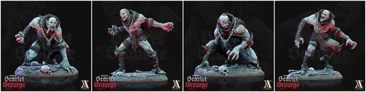 3D Printed Archvillain Games Archvillain Society Vol XVI - Awakened Ghouls 28mm 32mm D&D - 3D Printing Boss 