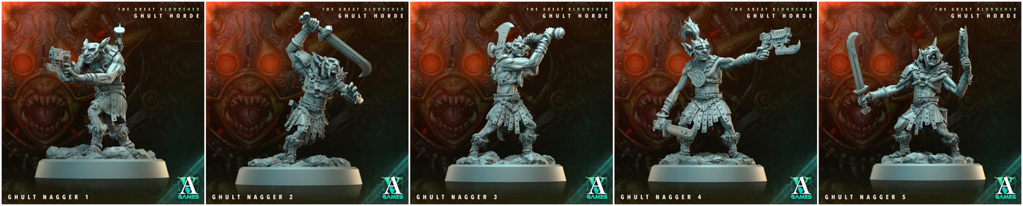 3D Printed Archvillain Games Archvillain Society Vol. XXXIV The Great Bloodshed - Ghult Horde Ghult Nagger 28 32mm D&D - 3D Printing Boss 