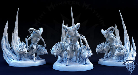 3D Printed Archvillain Games Arctic Owl Wanderer Frozen Wasteland 28 32mm D&D - 3D Printing Boss 