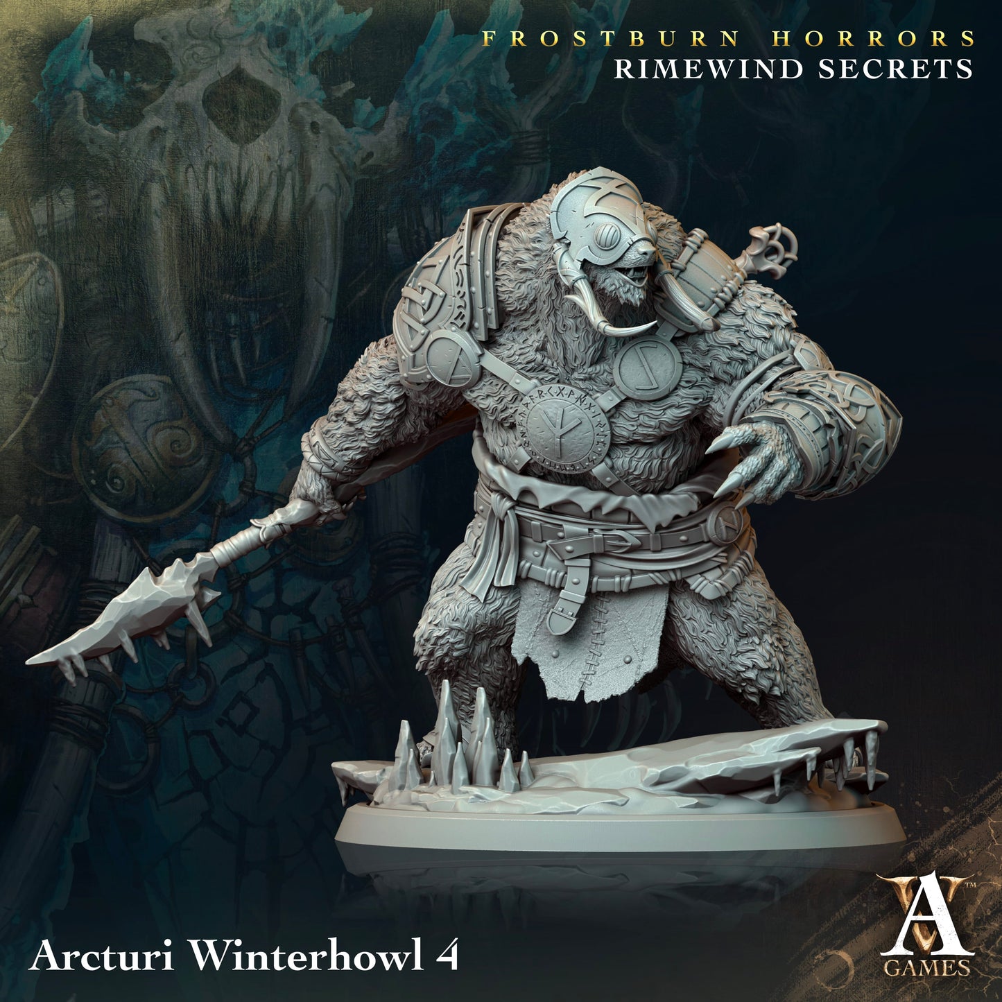 3D Printed Archvillain Games Arcturi Winterhowl Frostburn Horrors Rimewind Secrets 28 32mm D&D - 3D Printing Boss 