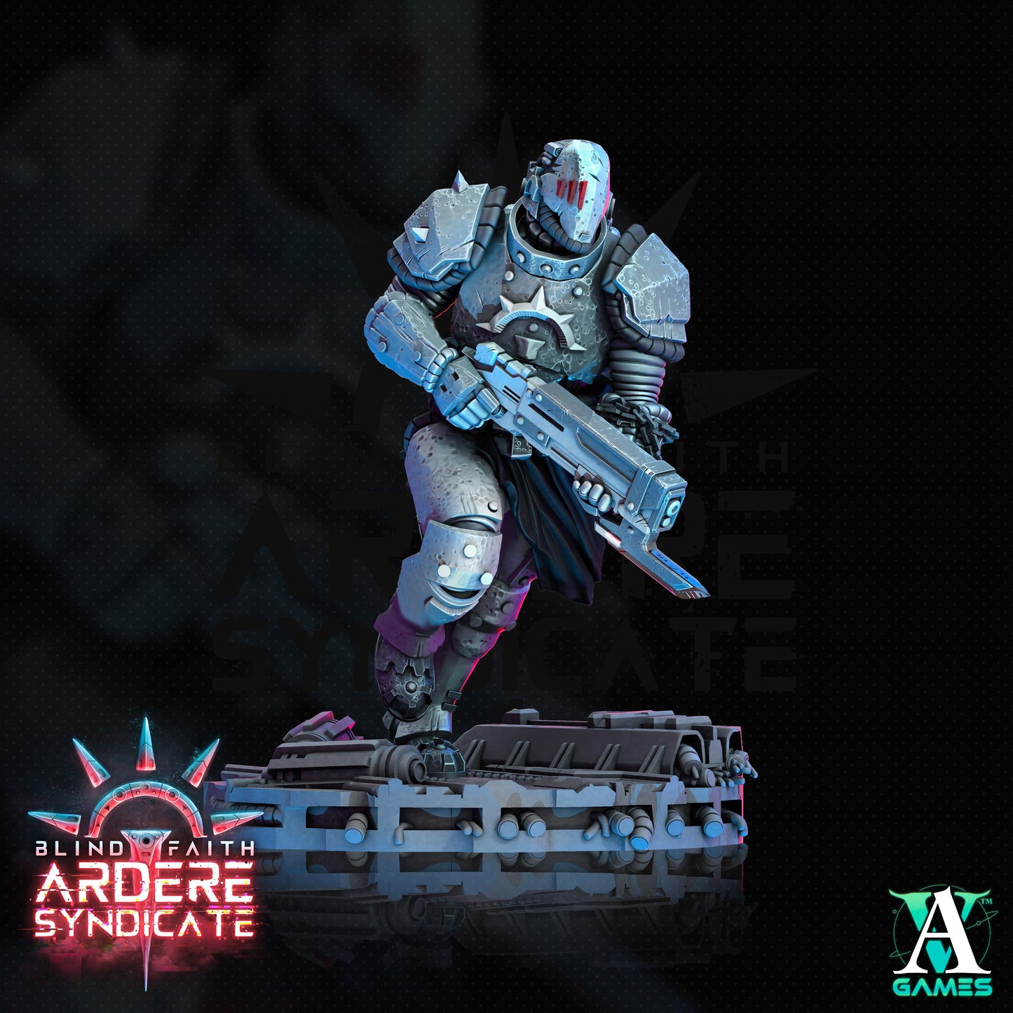 3D Printed Archvillain Games Arderite Light Infantry Blind Faith - Ardere Syndicate 28 32mm D&D - 3D Printing Boss 