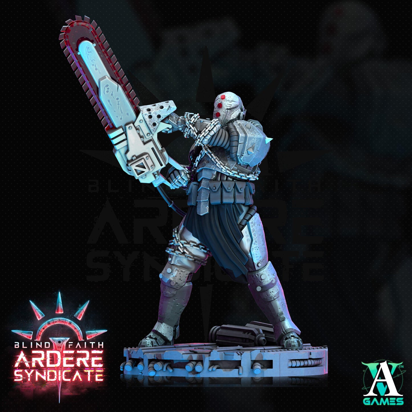 3D Printed Archvillain Games Arderite Light Infantry Blind Faith - Ardere Syndicate 28 32mm D&D - 3D Printing Boss 