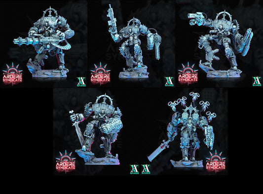 3D Printed Archvillain Games Arderite Sentinels Set Blind Faith - Ardere Syndicate 28 32mm D&D - 3D Printing Boss 
