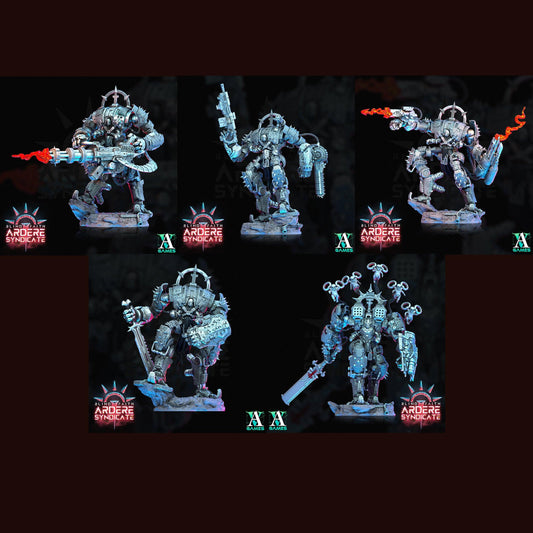 3D Printed Archvillain Games Arderite Sentinels VFX Set Blind Faith - Ardere Syndicate 28 32mm D&D - 3D Printing Boss 