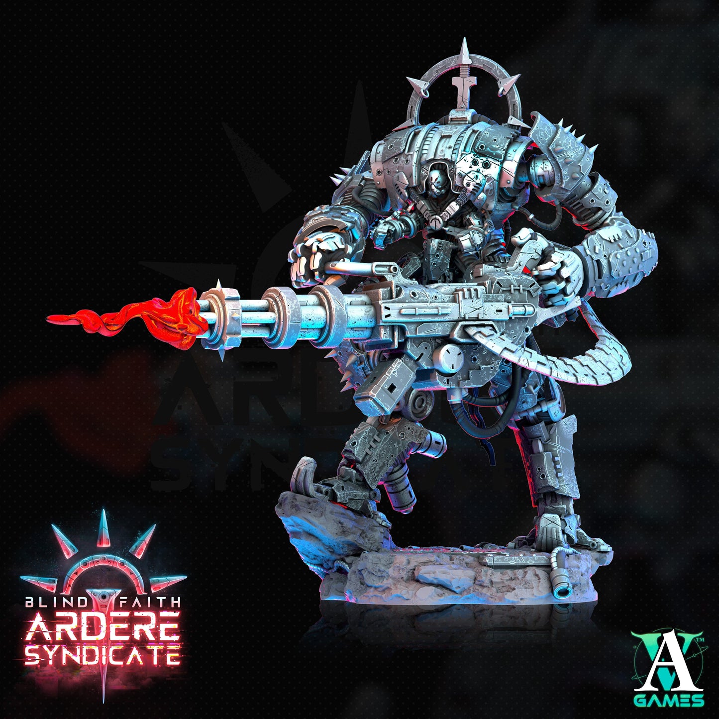 3D Printed Archvillain Games Arderite Sentinels VFX Set Blind Faith - Ardere Syndicate 28 32mm D&D - 3D Printing Boss 