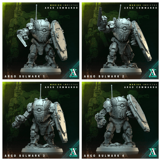 3D Printed Archvillain Games Argo Bulwark Morior Invictus Argo Commando 28 32mm D&D - 3D Printing Boss 